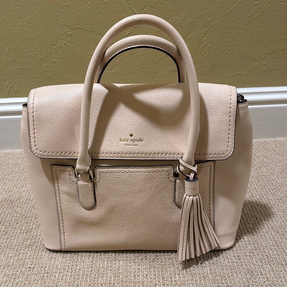 Kate Spade Blush Satchel with Tassel